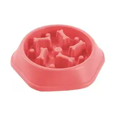 GENERICO - Plato Anti Ansiedad Para Perros Rosa