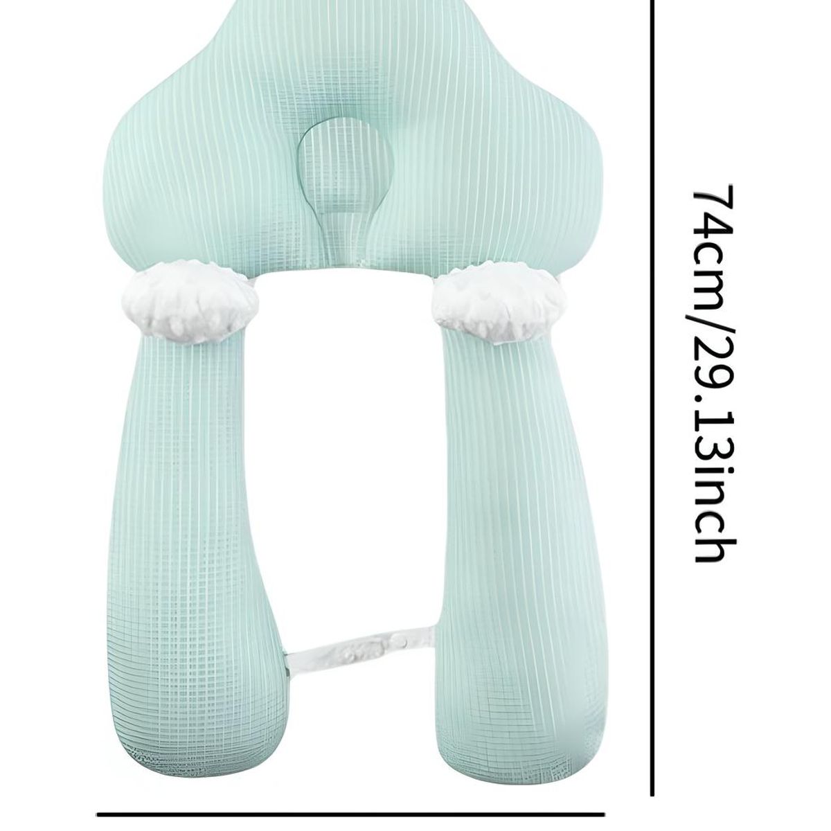 GENERICO - ALMOHADA COJIN MATERNAL NIDO COLECHO REFLUJO BEBE AZUL