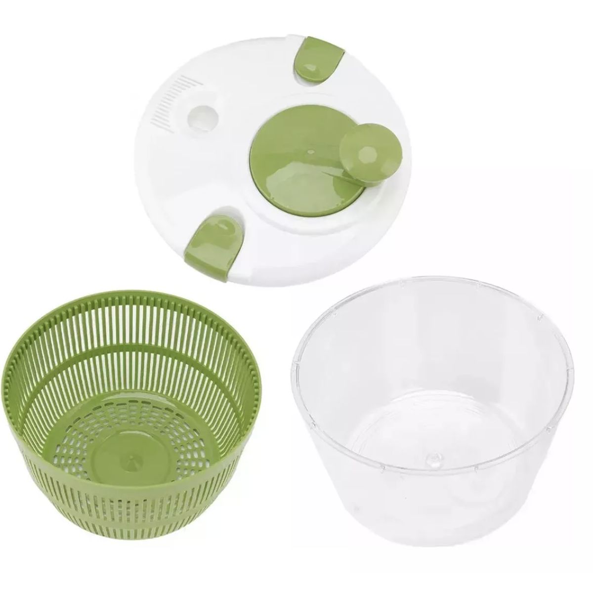 GENERICO - Centrifuga Secador De Lechuga Frutas Salad Spinner Color Verde