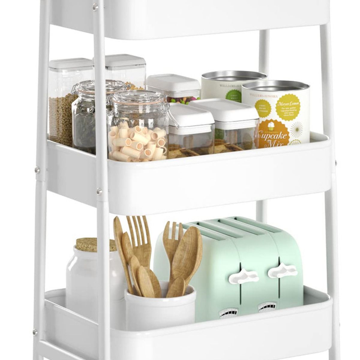 GENERICO - Carro De Almacenamiento Organizador Multiusos Con 3 Niveles