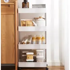 GENERICO - Estante Organizador Baño y cocina 4 Niveles Carrito Multifuncional