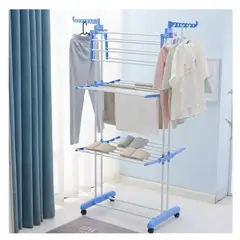 GENERICO - Colgador Tendedero de ropa vertical 3 Niveles