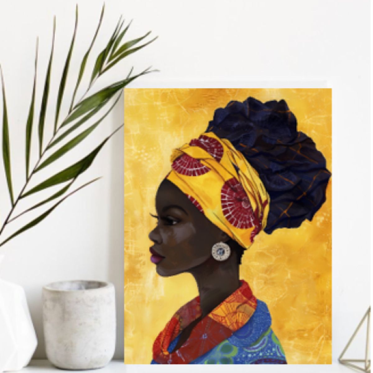 LOS REGALONES - Cuadro Canvas Imagen Perfil Rostro en lienzo 85x55 cm