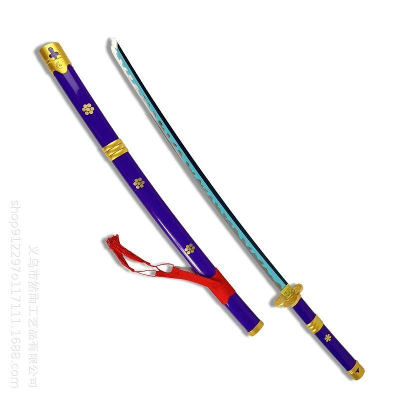 GENERICO - Katana Zoro Oden One Piece Espada De Acero Enma Cosplay