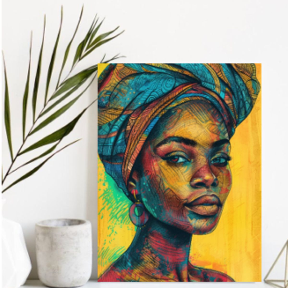 LOS REGALONES - Cuadro Canvas Imagen Mirada Profunda en lienzo 85x55 cm