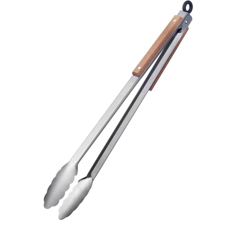 Pinza Tenaza Asado Parrilla Bbq Cocina 46cm Cubiertos