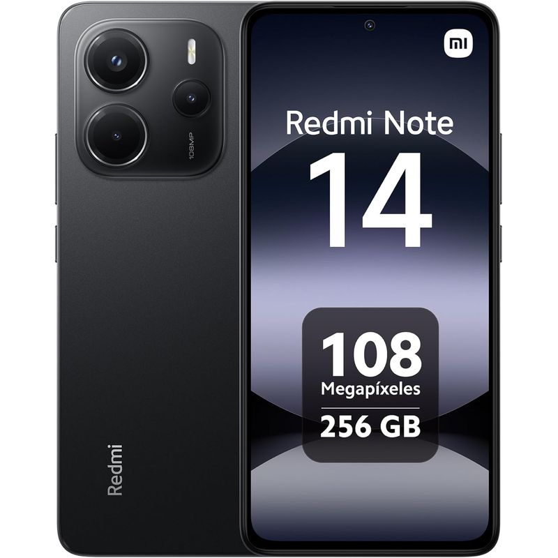 XIAOMI - Teléfono Xiaomi Redmi Note 14 4G 8GB 256GB Negro CHN 24117RN76Q
