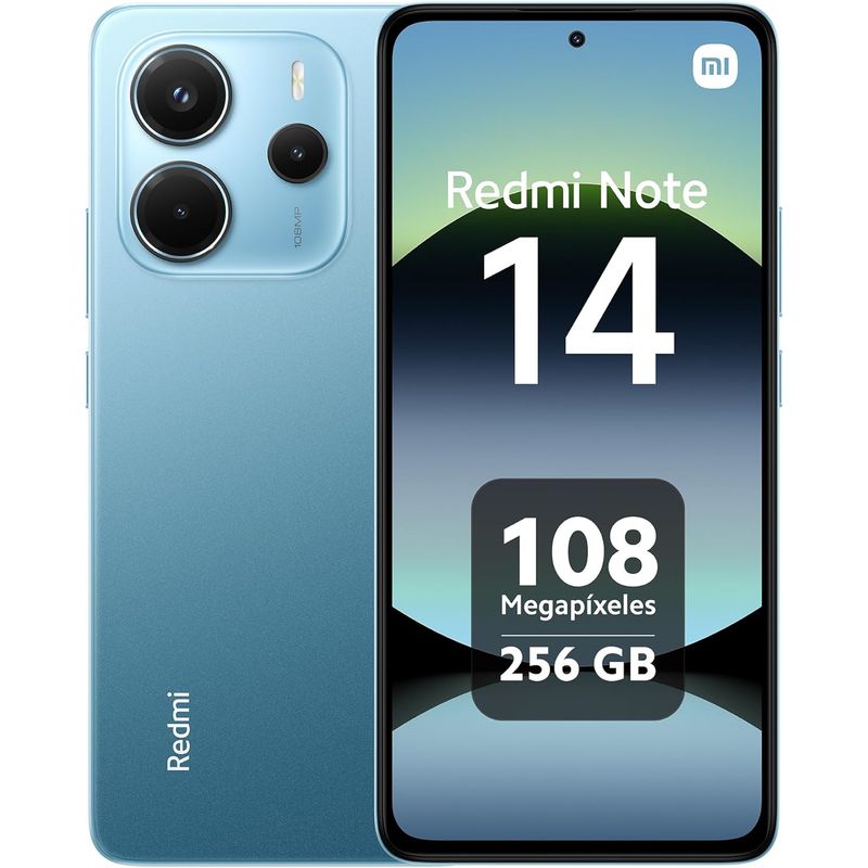 XIAOMI - Teléfono Xiaomi Redmi Note 14 4G 8GB 256GB Azul CHN 24117RN76Q