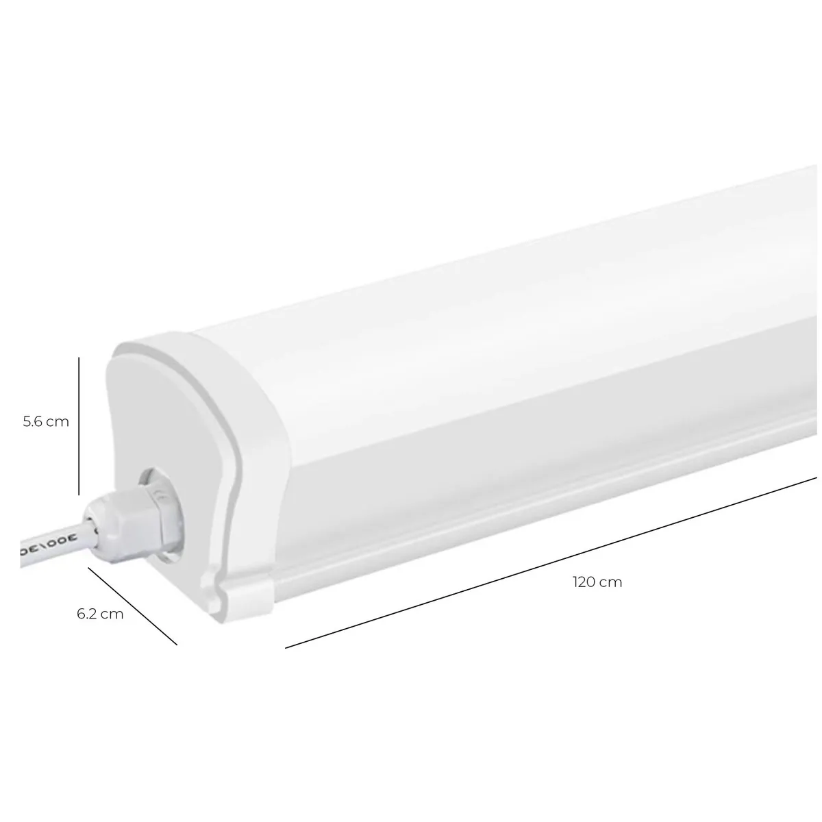 HB LEDS - Tubo LED Plano IP65 40W- 120 cms - Neutro