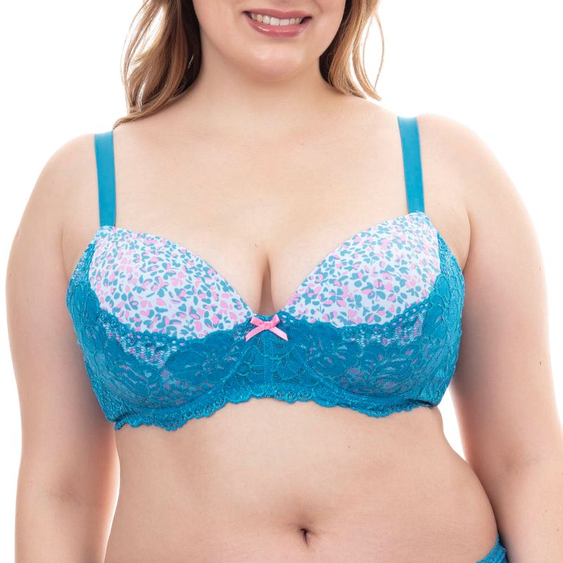 LADY GENNY - Sosten Microfibra y Encaje Con Soft