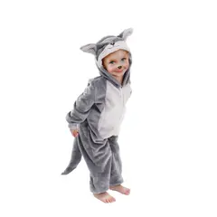 GENERICO - Disfraz Animales Personajes De Cuentos Niños Lobo 10-12