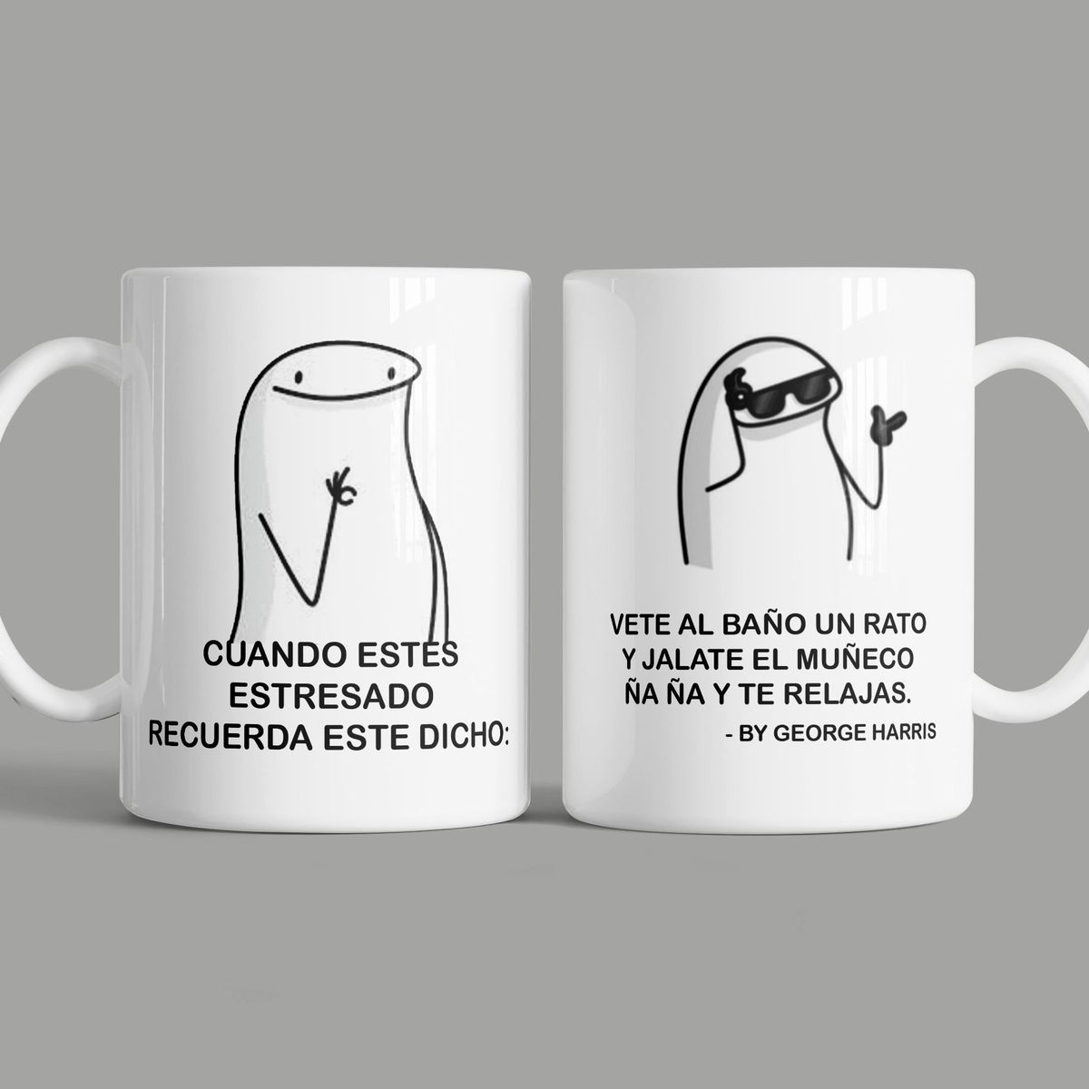 SM - Tazón Meme George Harry  Jálate el Muñeco y te Relajas ☕