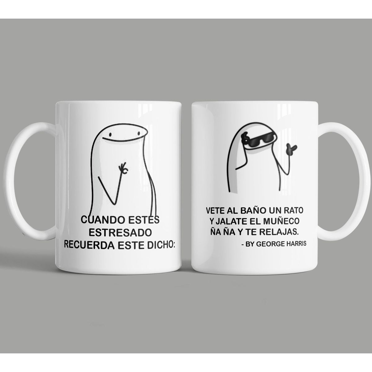 SM - Tazón Meme George Harry  Jálate el Muñeco y te Relajas ☕