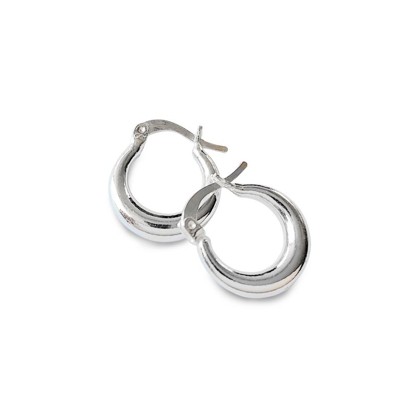 ANDREA COGGIOLA JOYAS - Aros Argolla Consuelo 15mm Plata Fina 925