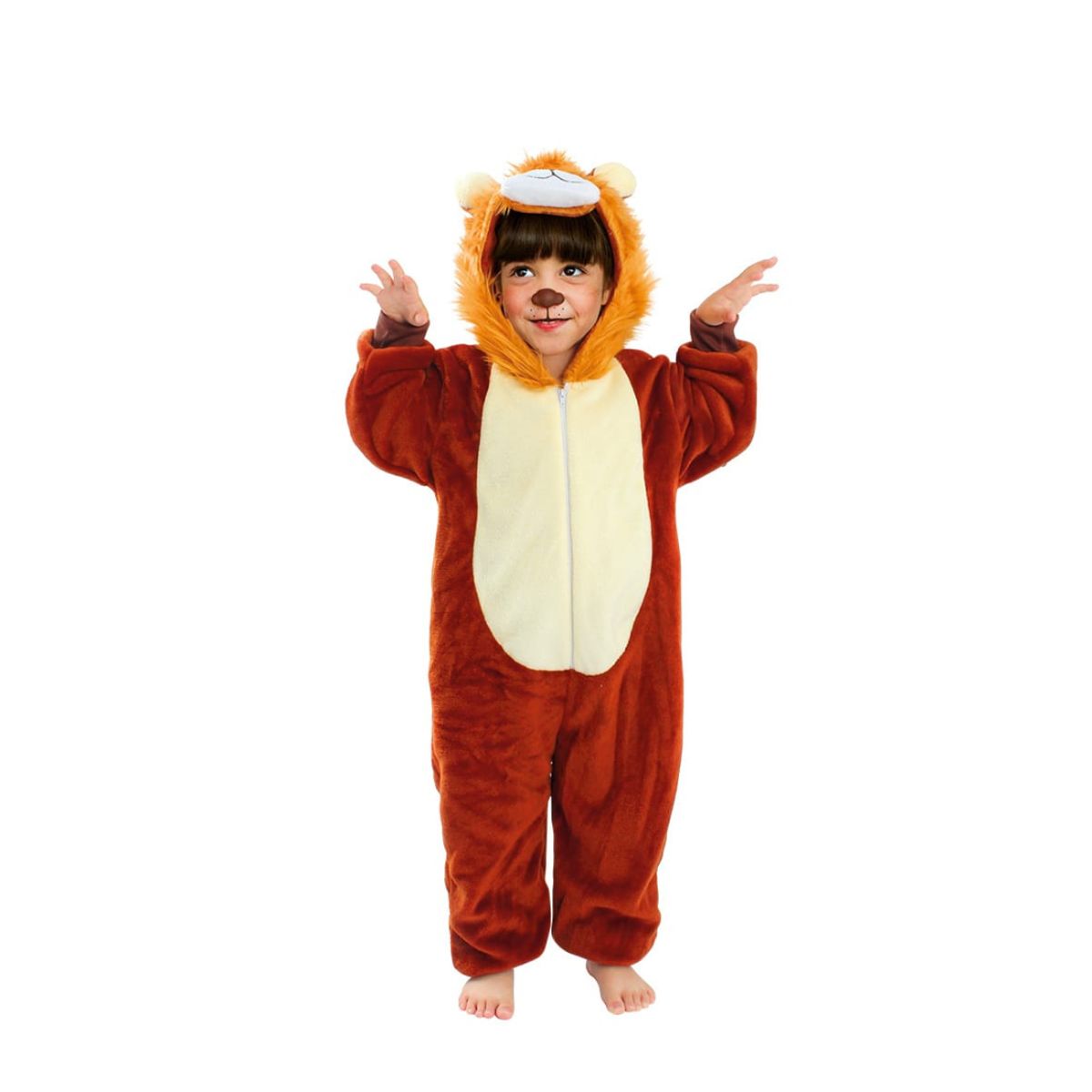 GENERICO - Disfraz Animales Personajes De Cuentos Para Niños Leon 7-9