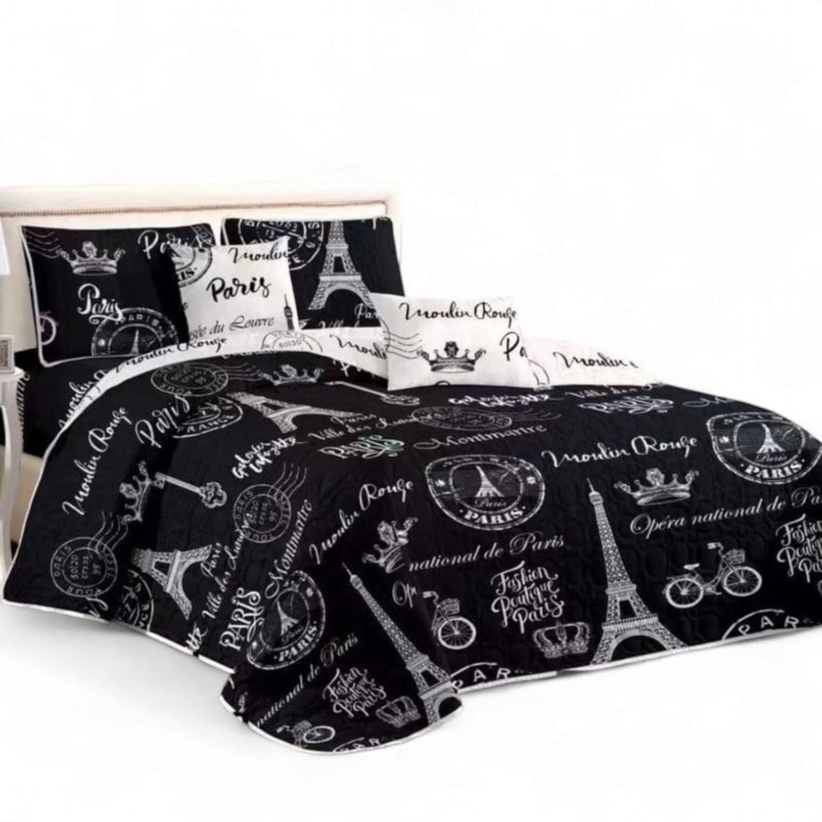 GENERICO - Juego De Sabanas + Cubrecama De 2 Plazas + 2 Fundas De Almohada Verano