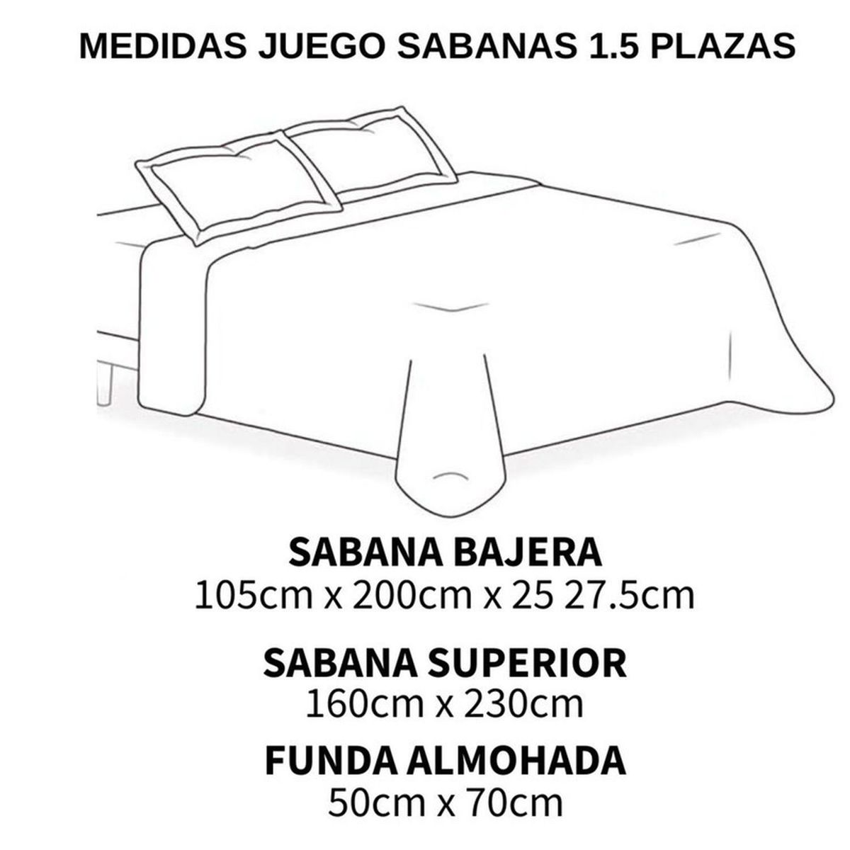 GENERICO - Cubrecama + Juego De Sabanas De 2 Plazas + Fundas Almohada - Multicolor - 2 Plazas