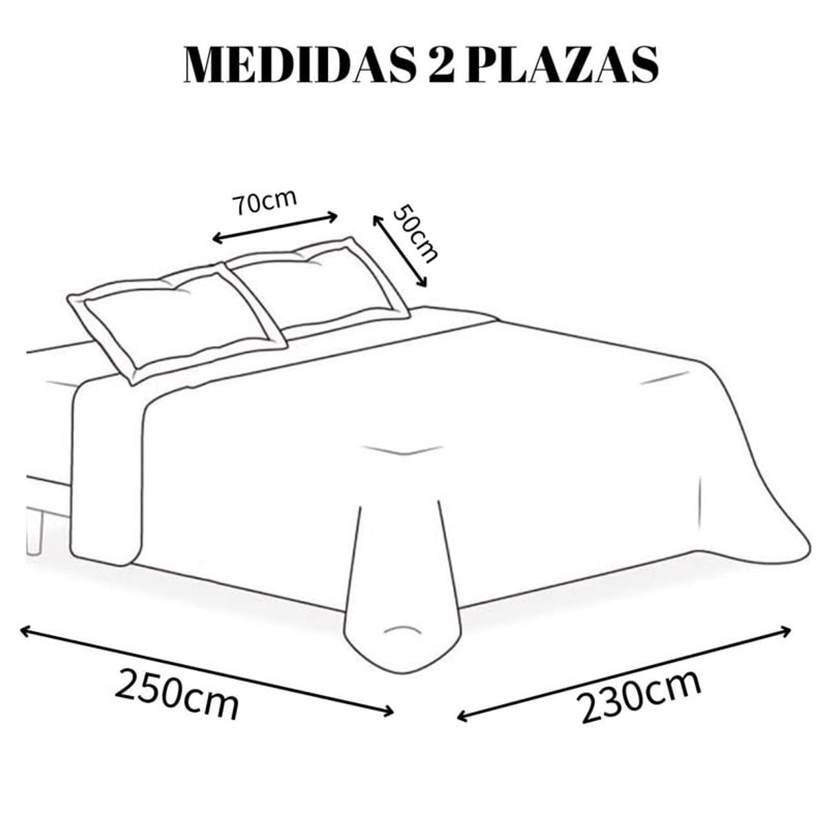 GENERICO - Juego De Sabanas + Cubrecama De 2 Plazas + 2 Fundas De Almohada Verano