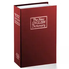 RD - Cofre Porta Valores Simulada Libro 240x160x60mm Burgundy