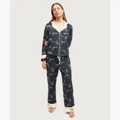 LOUNGE - Set Pijama Dreamy Tigres Azul