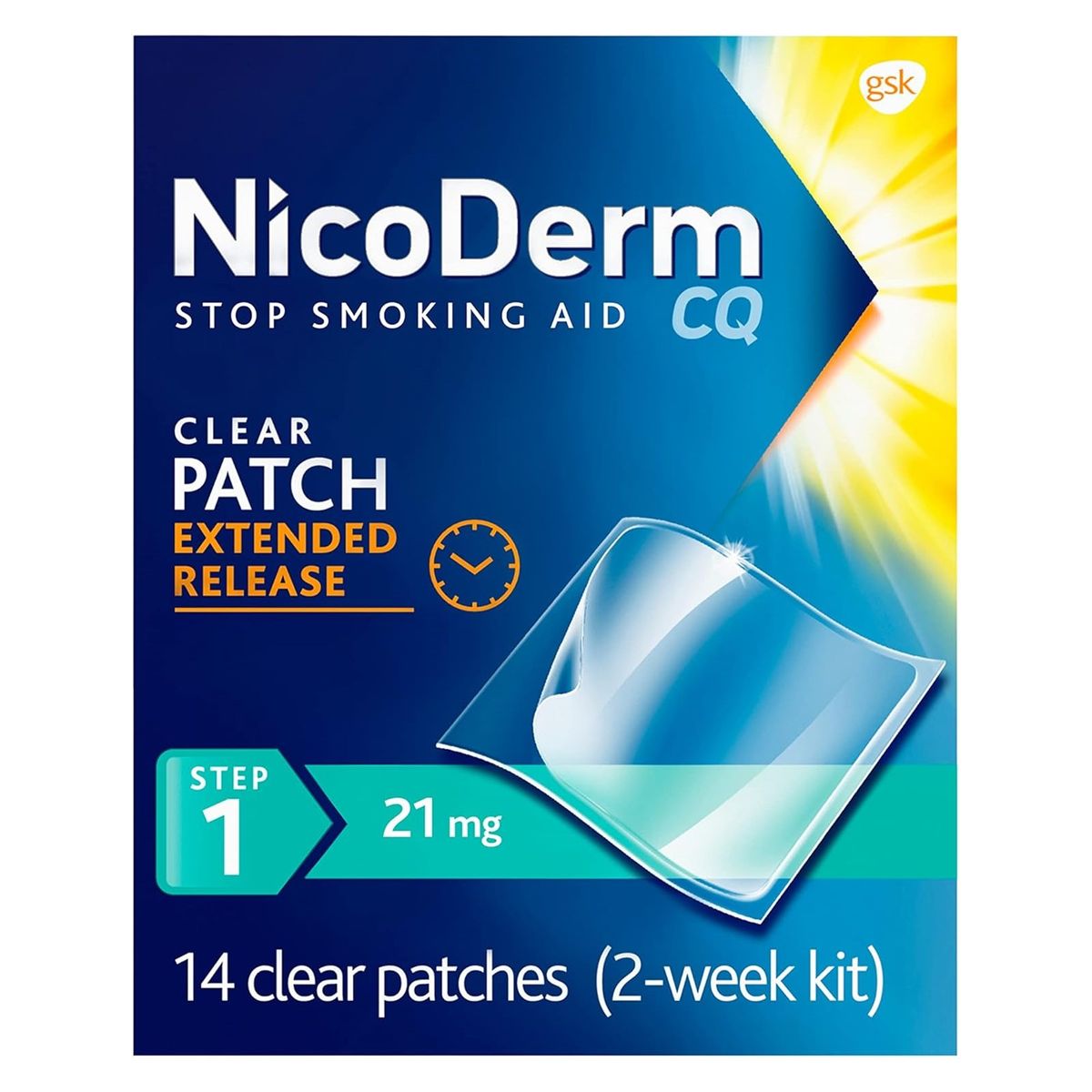 GENERICO - Parches Nicoderm CQ 21mg Step 1 de 14 Unid