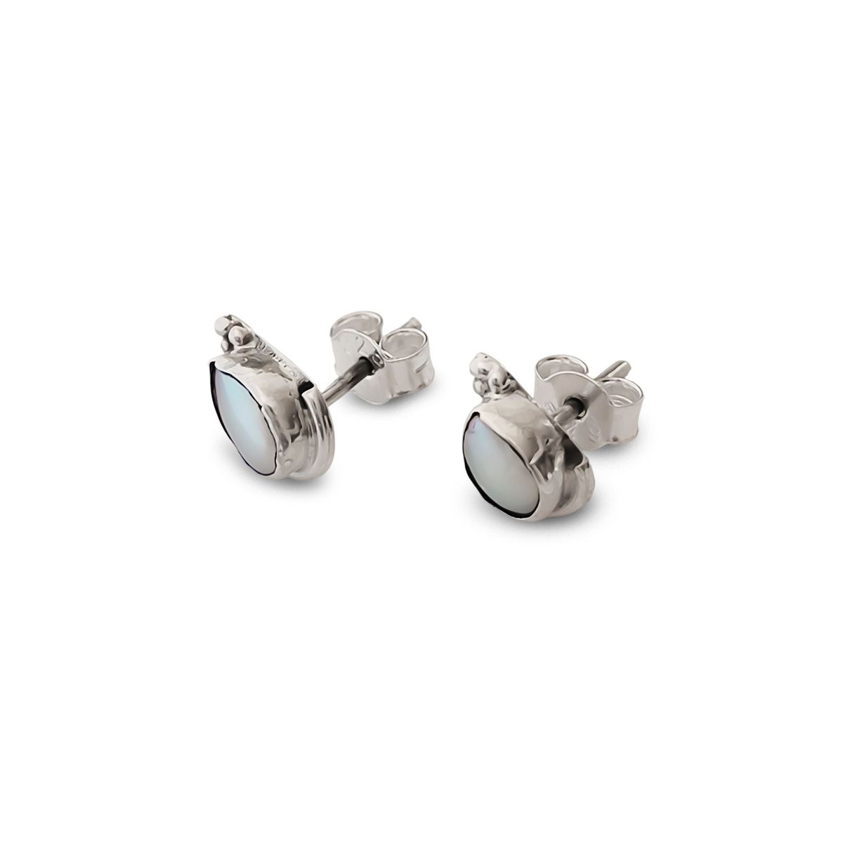 COGGIOLA - Aros Gota Perla De Río Rose Plata Fina 925