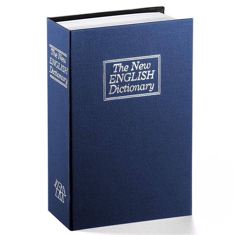RD - Cofre Porta Valores Simulada Libro 270x200x68mm Azul