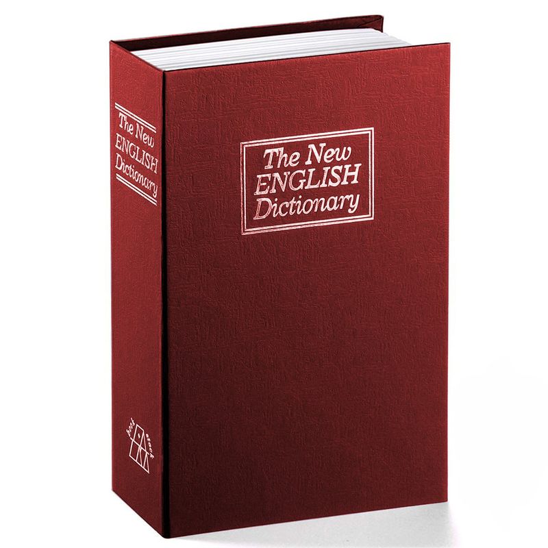 RD - Cofre Porta Valores Simulada Libro 270x200x68mm Burgundy
