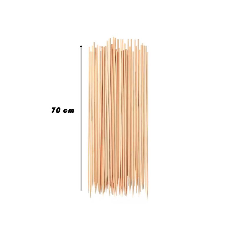OEM - Palos Para Brochetas Anticuchos Pinchos 70cm