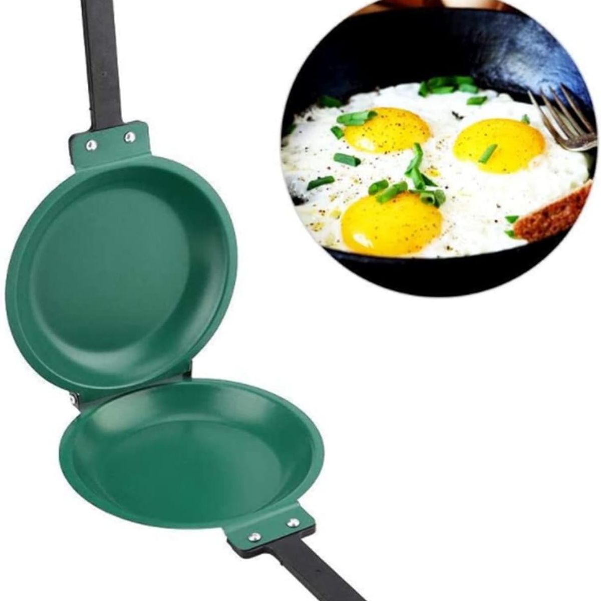 GENERICO - Sartén Tortillero Doble Antiadherente Flip