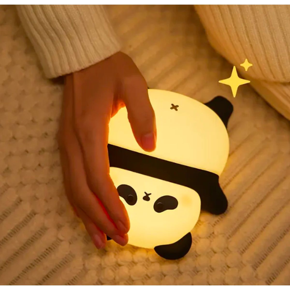 GENERICO - Lámpara Panda espanta cuco silicona usb touch espantacuco