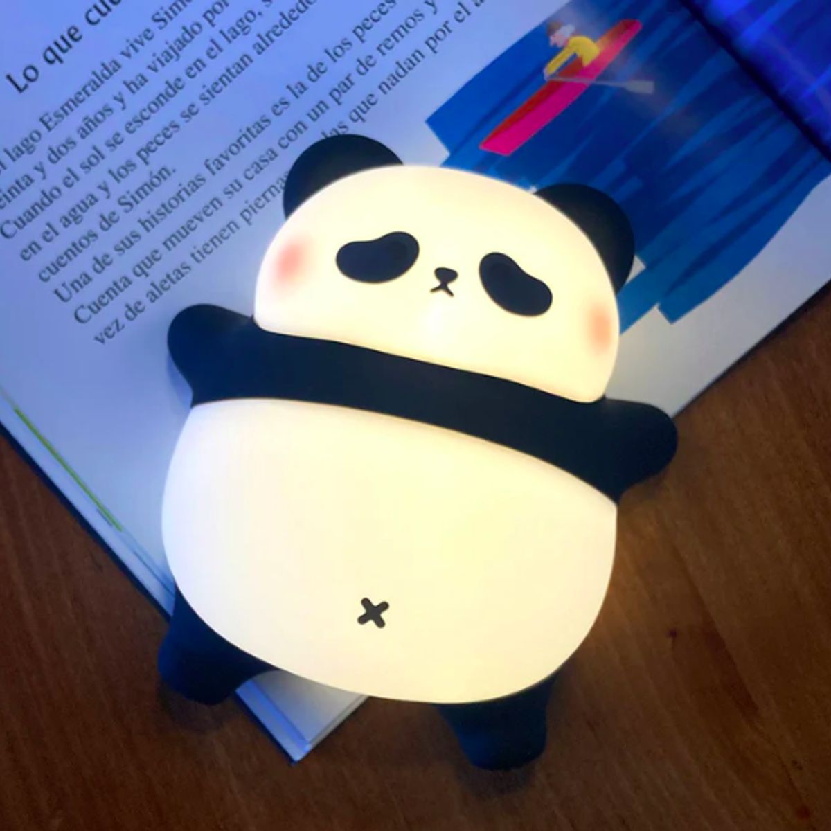 GENERICO - Lámpara Panda espanta cuco silicona usb touch espantacuco