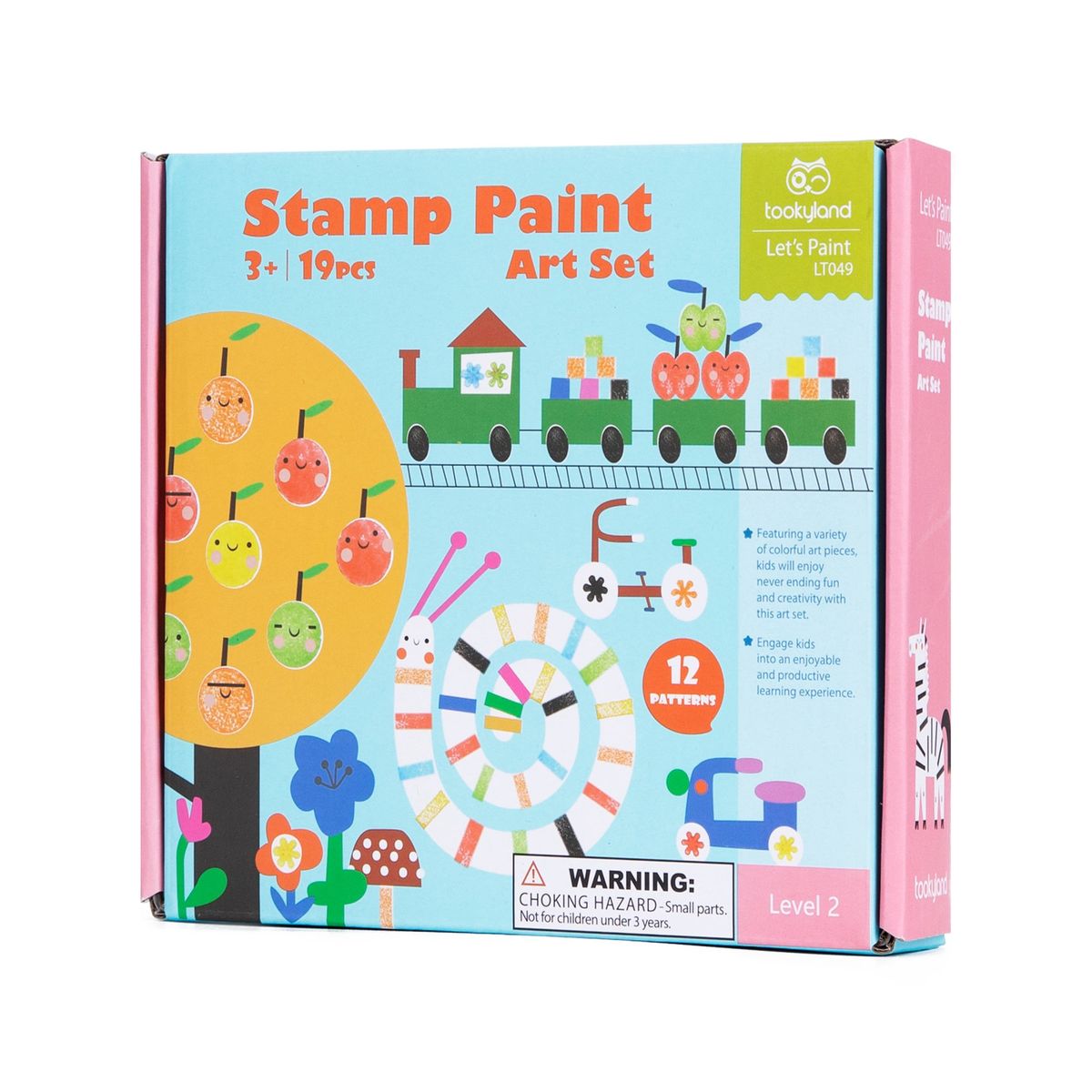 TOOKY TOY - Set de Timbres Animales 19 Piezas Tooky Toy