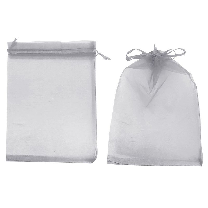 GENERICO - BOLSA ORGANZA GRIS 20X29CM X12UNI