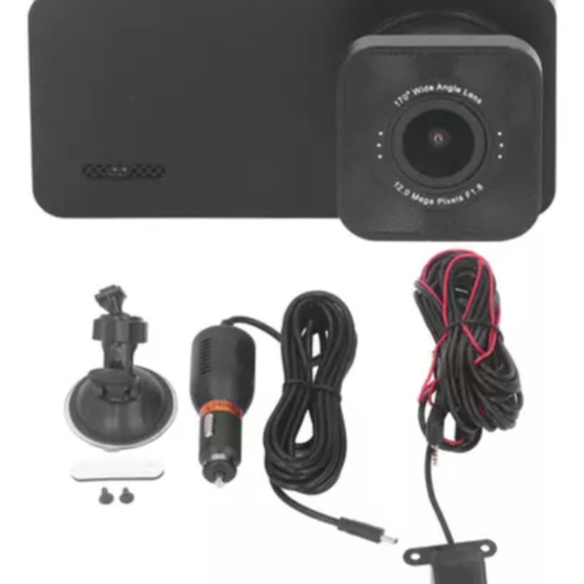 GENERICO - Cámara De Coche Con Triple Lente Giratoria Hd1080p Visión N