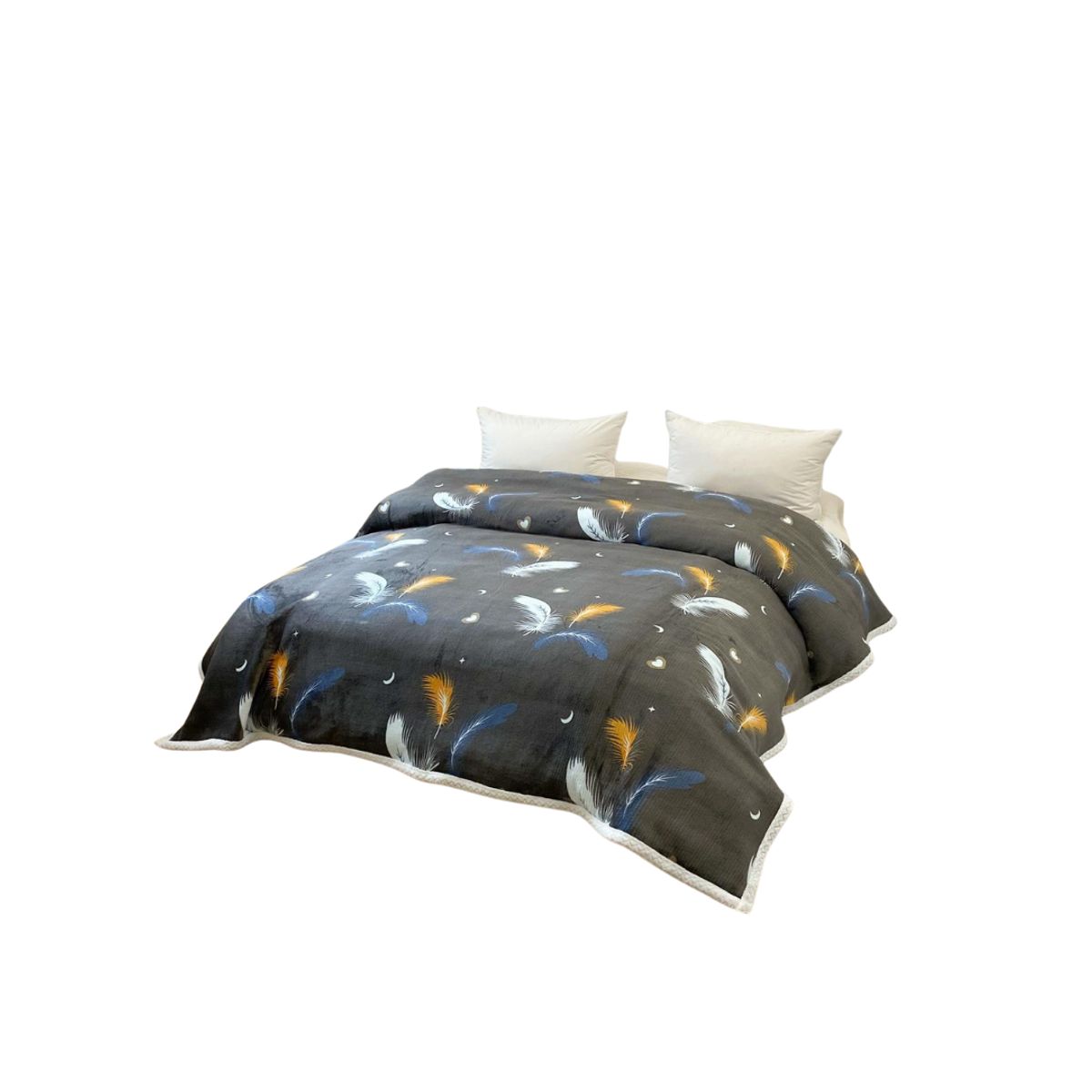 GENERICO - Frazadas Con Chiporro Polar Diseños Estampados 2 Plazas 230x210cm
