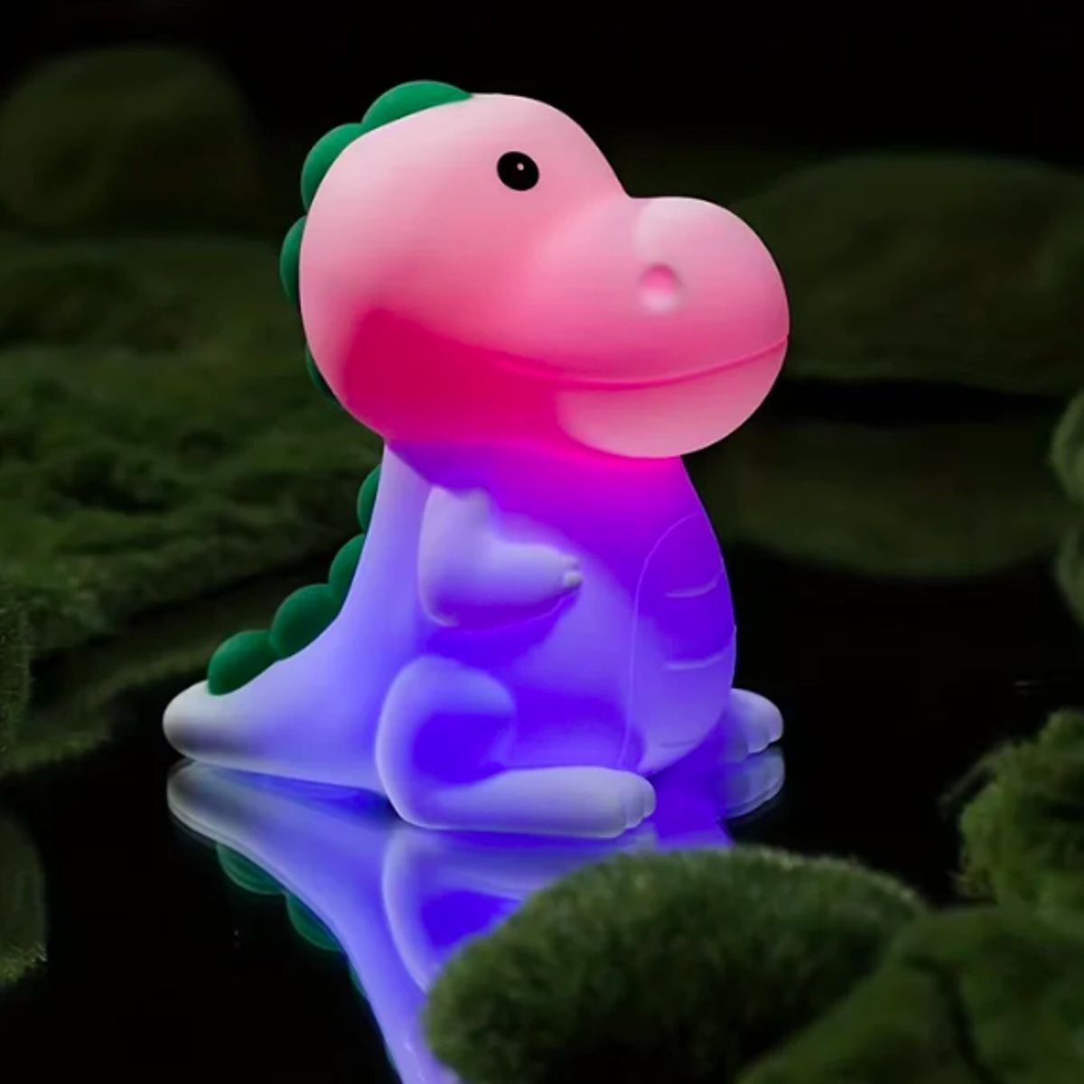 GENERICO - Lámpara Dinosaurio espanta cuco led  niños touch silicona espantacuco