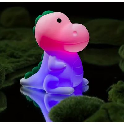 Imagen 2 del producto Lámpara Dinosaurio espanta cuco led niños touch silicona espantacuco