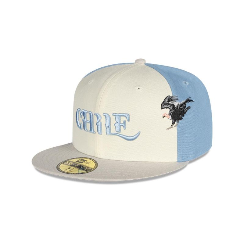 NEW ERA - Gorra 59Fifty  Cóndor Chile Pastel Blue New Era