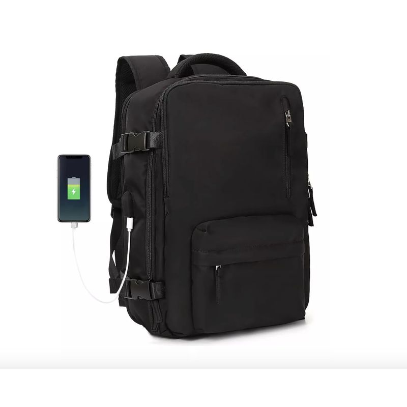 MOMO - Mochila Viaje Genérica Large Travel Backpack Color Negro 40l
