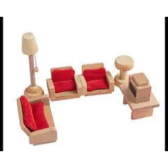 GENERICO - Set Muebles De Madera Para Casa Muñecas Teoría Montessori