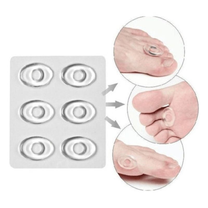 GENERICO - Pack 6 Silicona Protector Callos