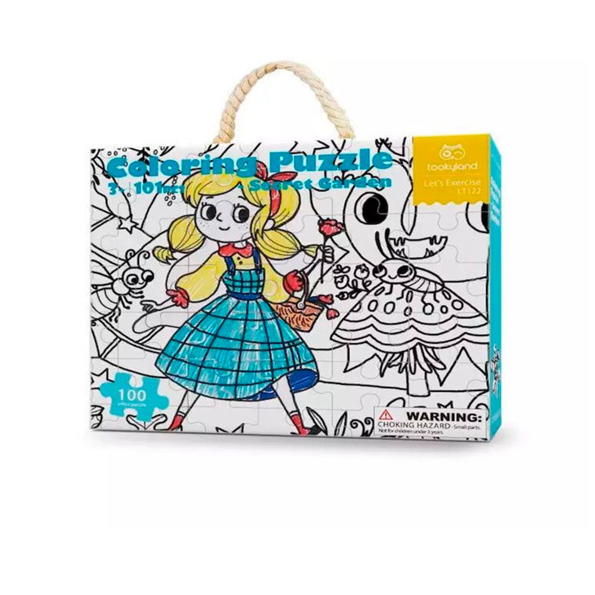 TOOKY TOY - Puzzle para Pintar Jardín Secreto 101 Piezas Tooky Toy