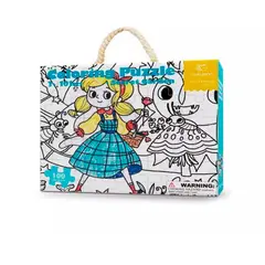 TOOKY TOY - Puzzle para Pintar Jardín Secreto 101 Piezas