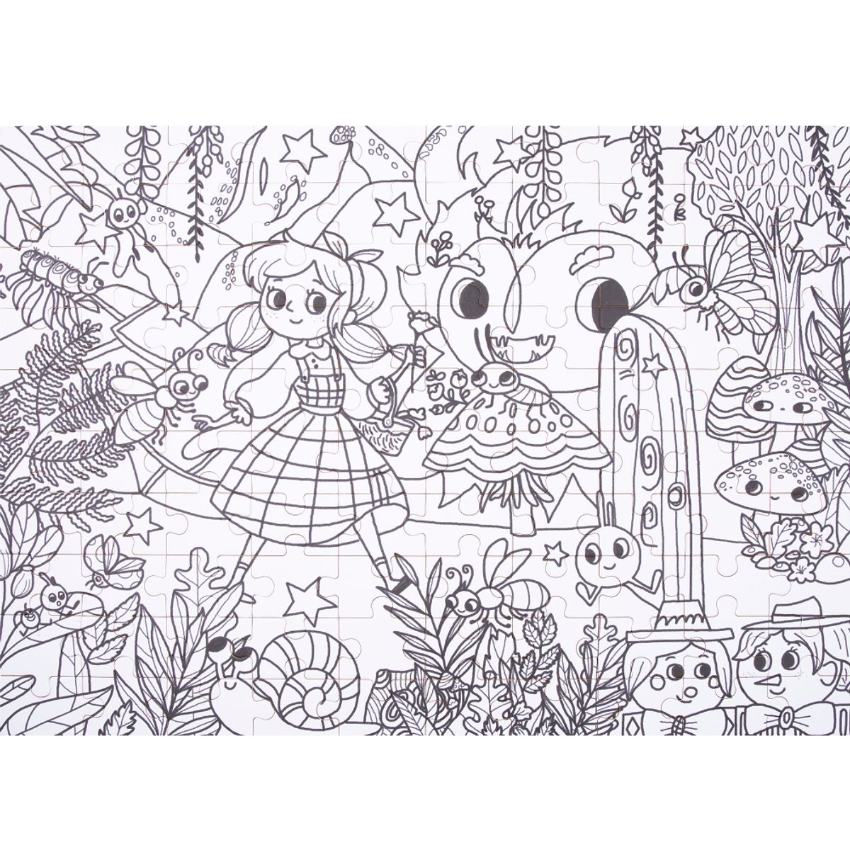 TOOKY TOY - Puzzle para Pintar Jardín Secreto 101 Piezas Tooky Toy