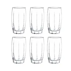 CRISTAR - Display 6 Vasos Altos Amadeus Rocks 374cc Tragos Jugos
