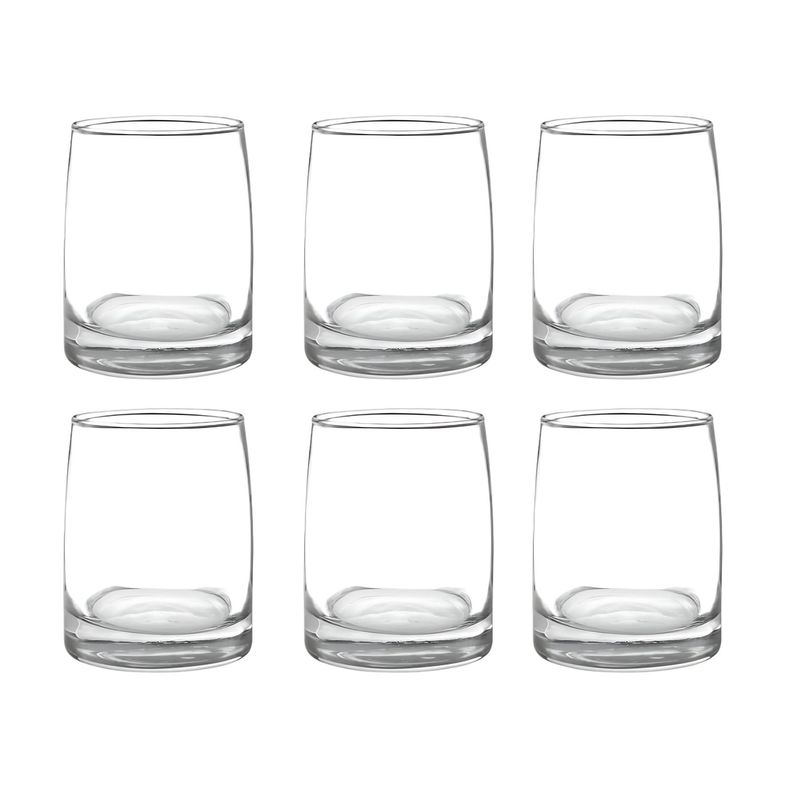 CRISTAR - Display 6 Vasos Bajos 366cc Toledo Vidrio Cristar Mojitos Bebida