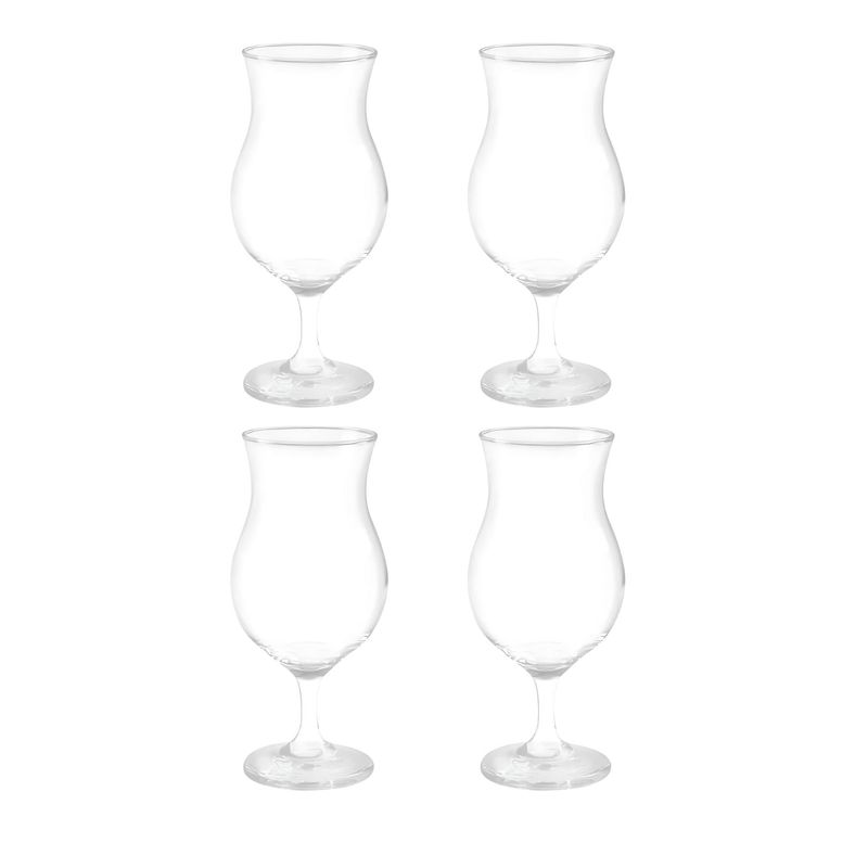 CRISTAR - Display 4 Copas Cerveceras Premium Praga 442cc Cristar Beer