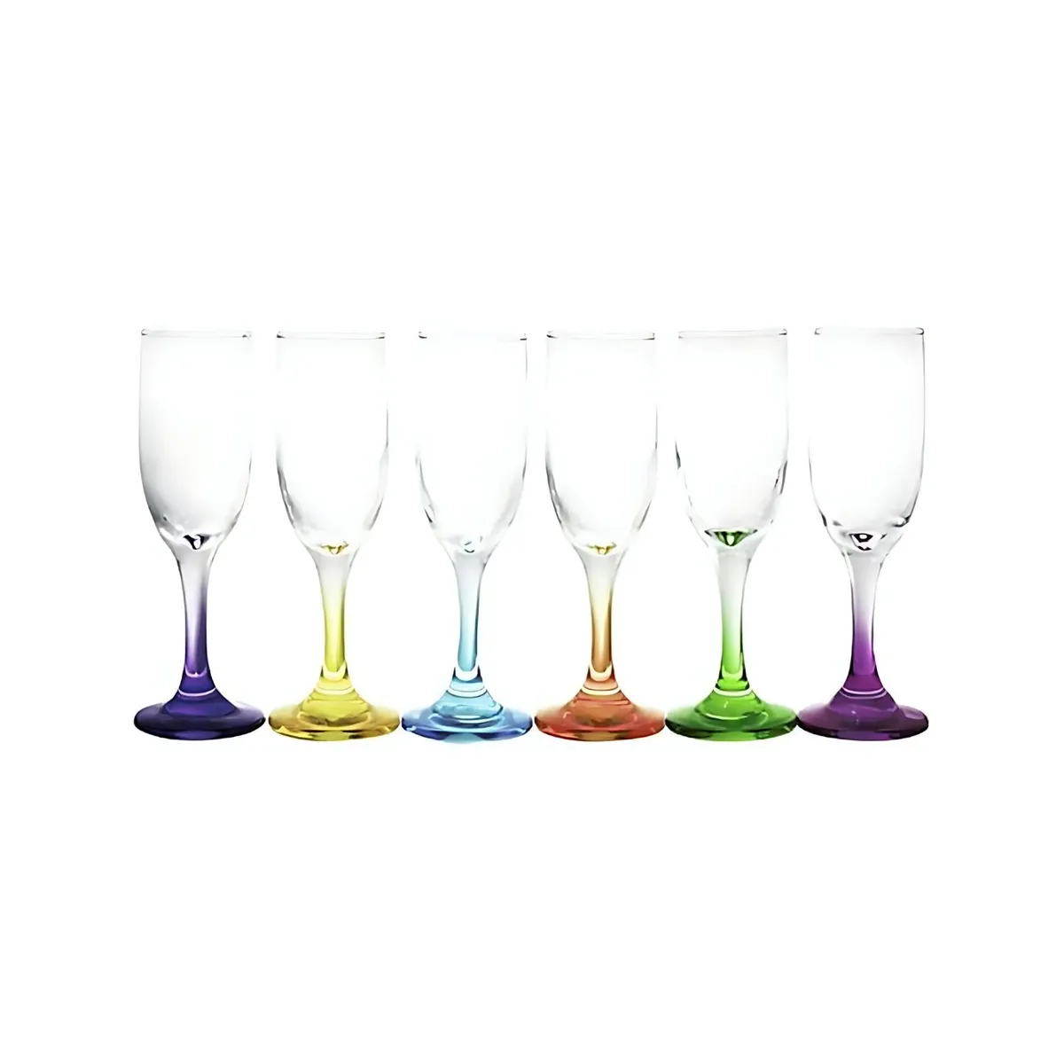 CRISTAR - Display 6 Copas Champagne 176mL Flute Versalles Pie