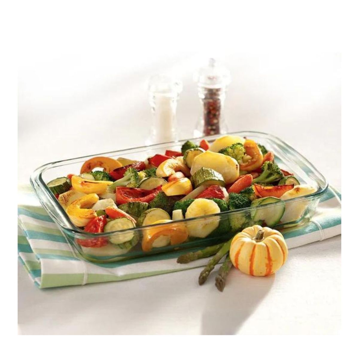 MARINEX - Fuente Pequeña Marinex 1600mL Asadera Rectangular De Vidrio